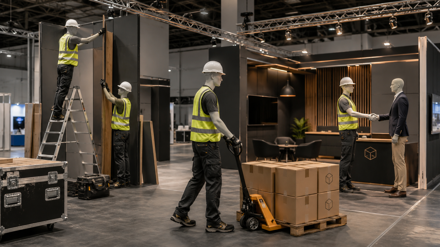 Cube Harbour exhibition setup and logistics support
