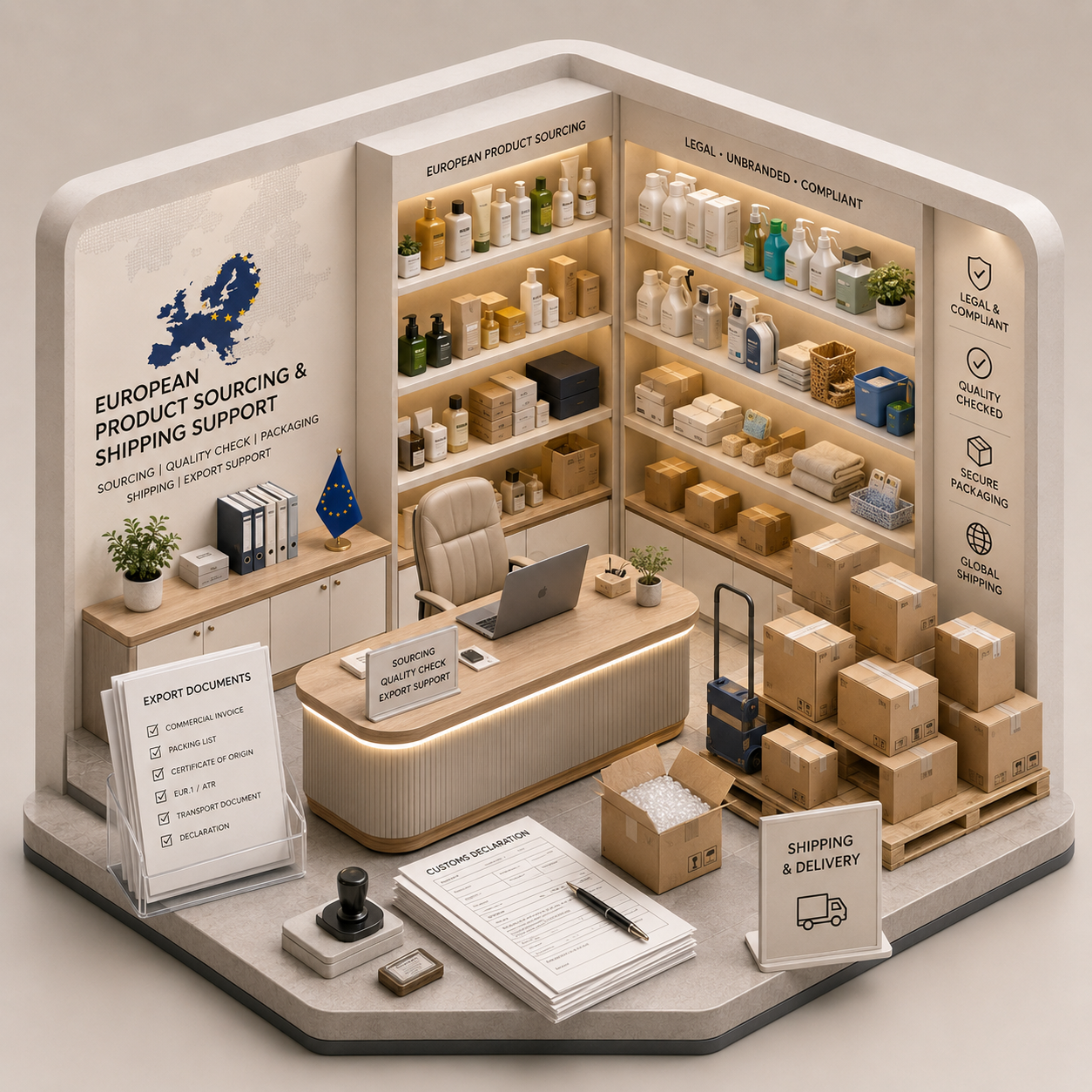 Professional European product sourcing service