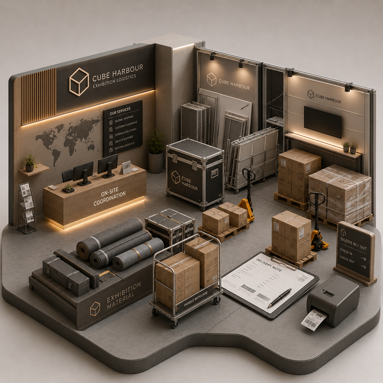 Premium exhibition logistics service